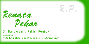 renata pekar business card